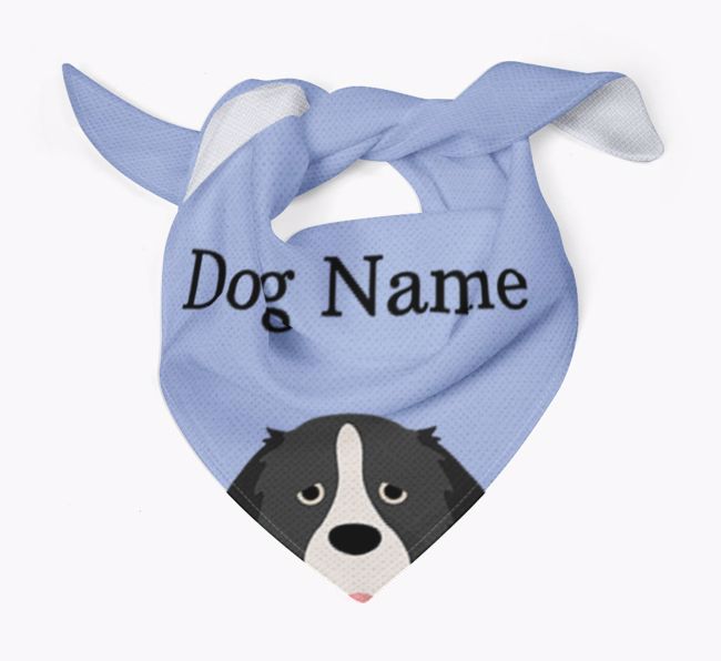 Personalized Dog Bandana with Peeking Yappicons for {dogsName}